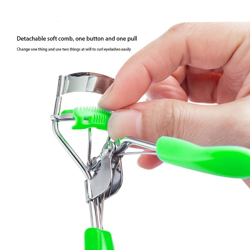 Wide Angle Eyelash Curler With Comb Eye Lash Clip Makeup Tool