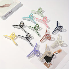 Large Colorful Hair Claw Transparent Shark Claw Hair Accessory