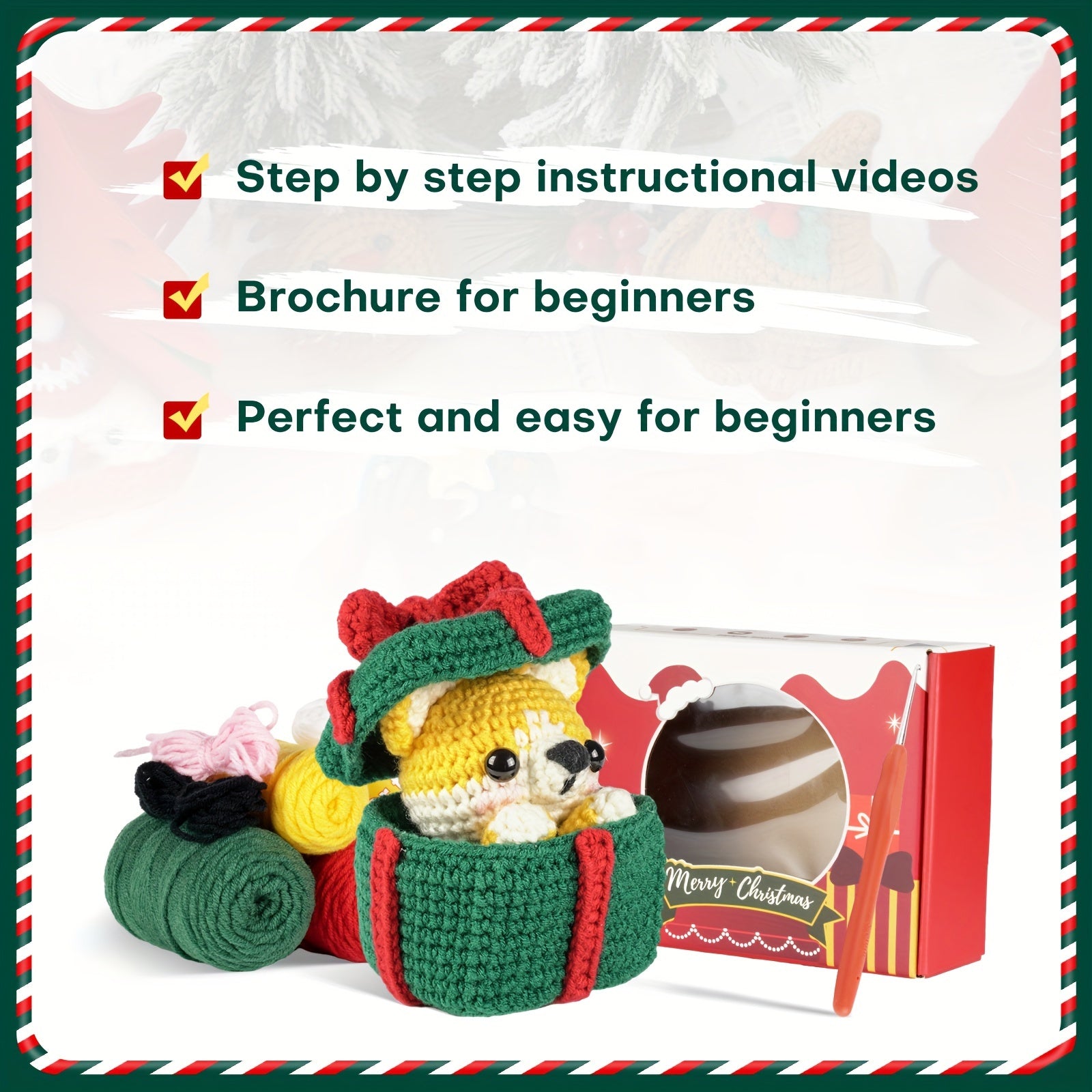 Crochet Kit For Beginners - Birthday Keychain