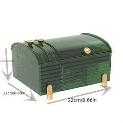 Clear Jewelry Box Case Bracelets Rings Earring Organizer Box