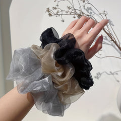 3pcs Organza Scrunchies Hair Tie Ponytail Holder Hair Ring Accessories