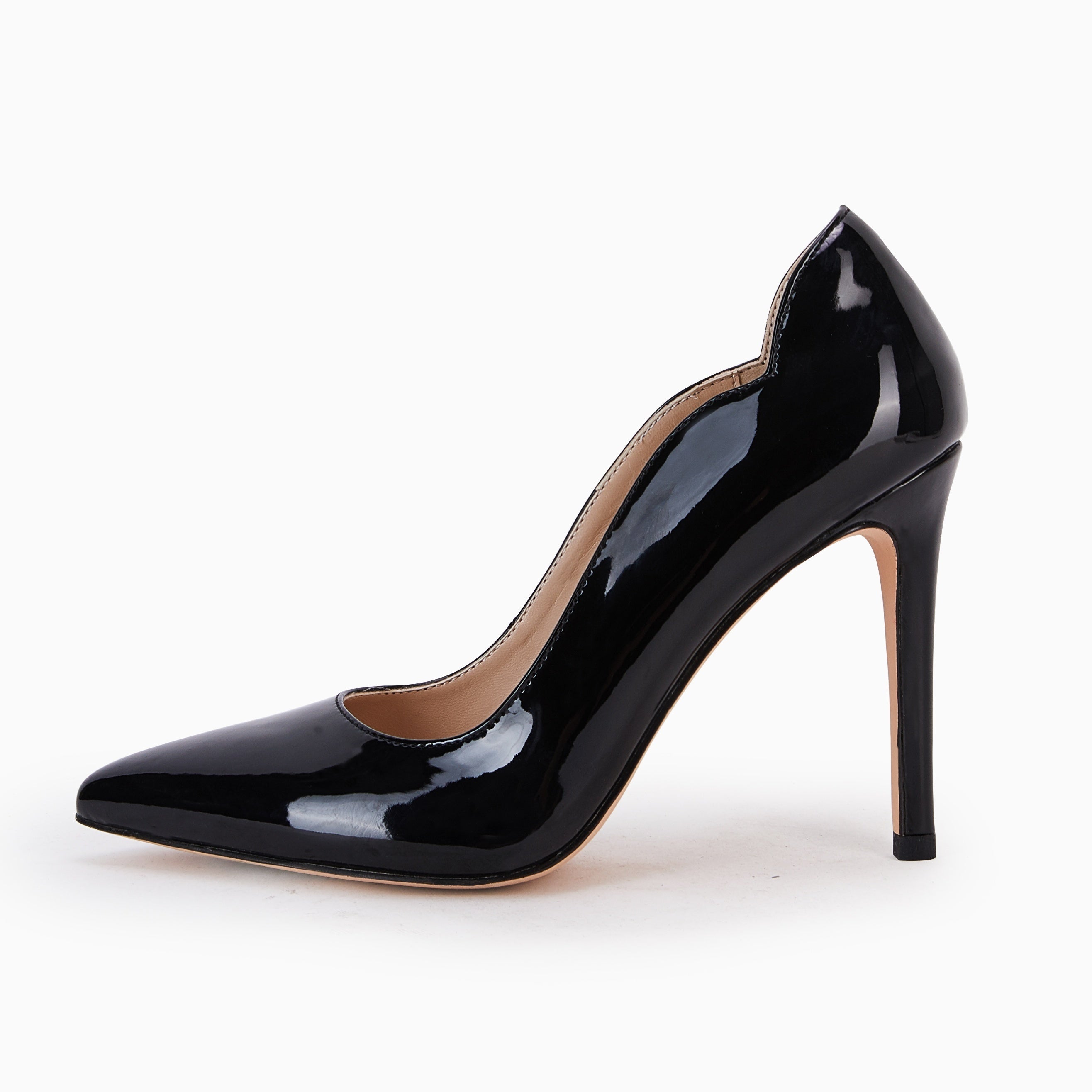 Women's Pointed Toe High Heels Patent Leather Stiletto Court Pumps