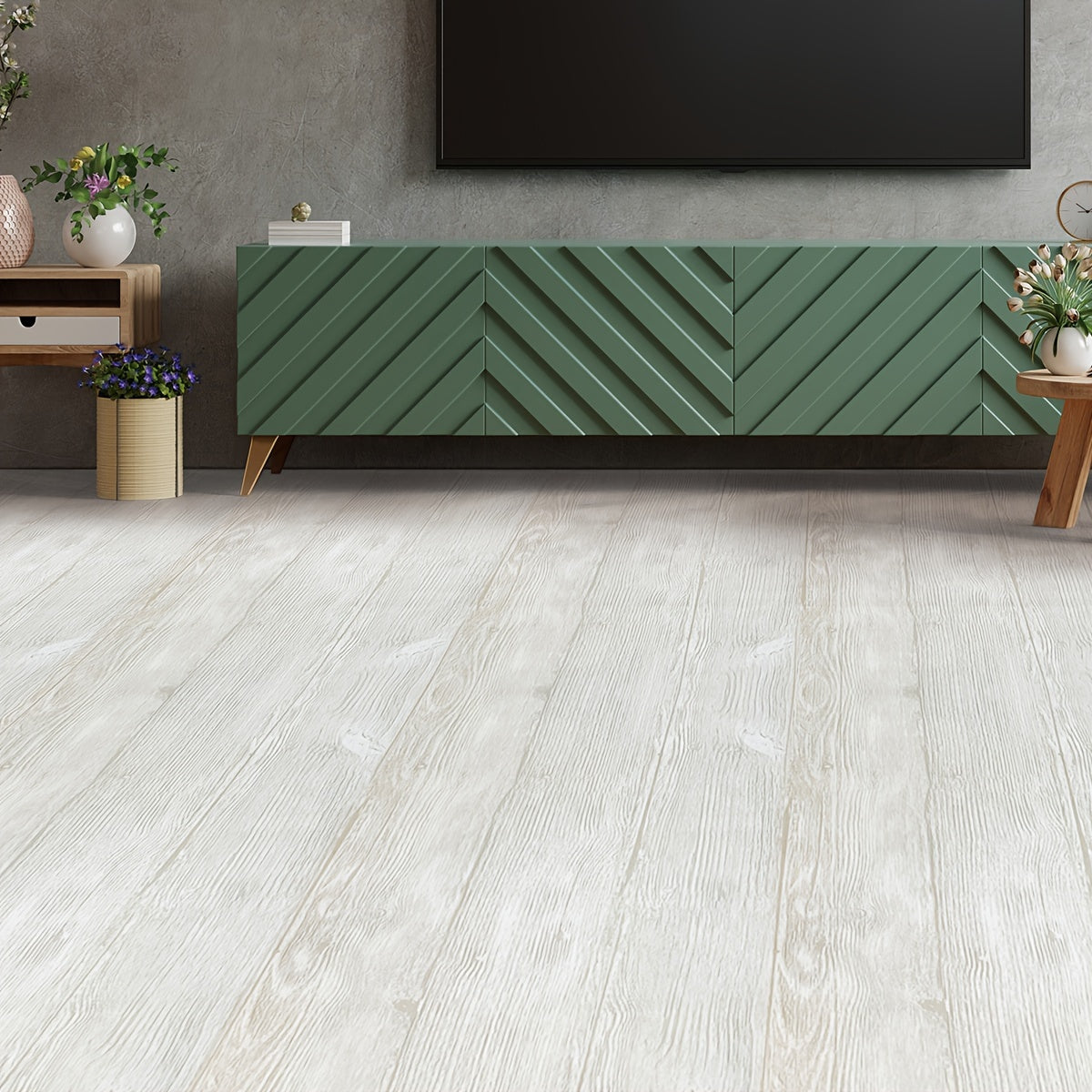 Vintage Wood Grain Vinyl Floor Sticker