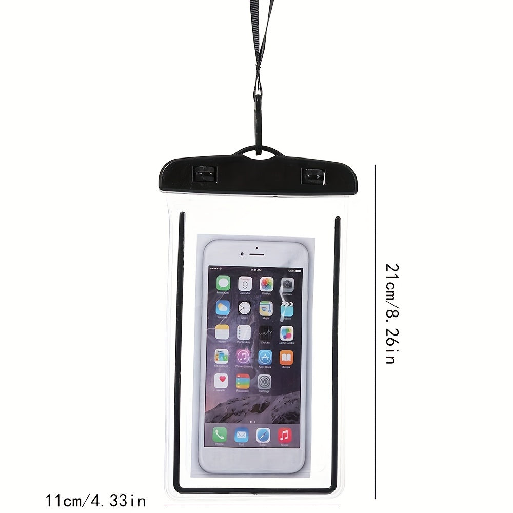 Waterproof Phone Bag Detachable Lanyard Dry Bag Swimming Diving Beach