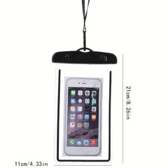 Waterproof Phone Bag Detachable Lanyard Dry Bag Swimming Diving Beach