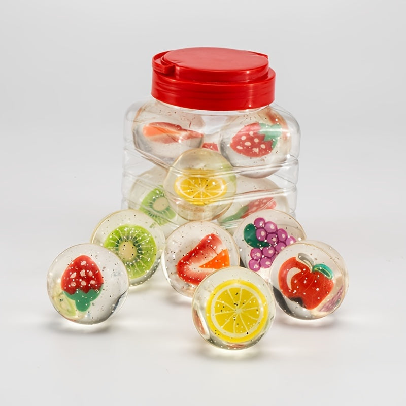 6pcs Funny Toy Balls 43mm Mixed Bouncy Ball for Children