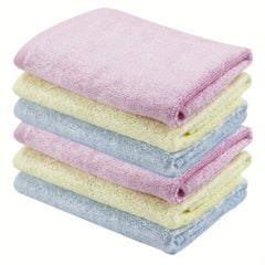 6-Pack Bamboo Fiber Baby Towels for Kids