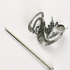 Vintage Dragon Hair Slide With Stick Alloy Headwear Non Slip Hair Accessory