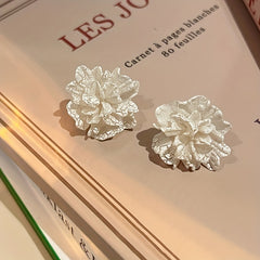Camellia Stud Earrings Resin Jewelry Wedding Accessories