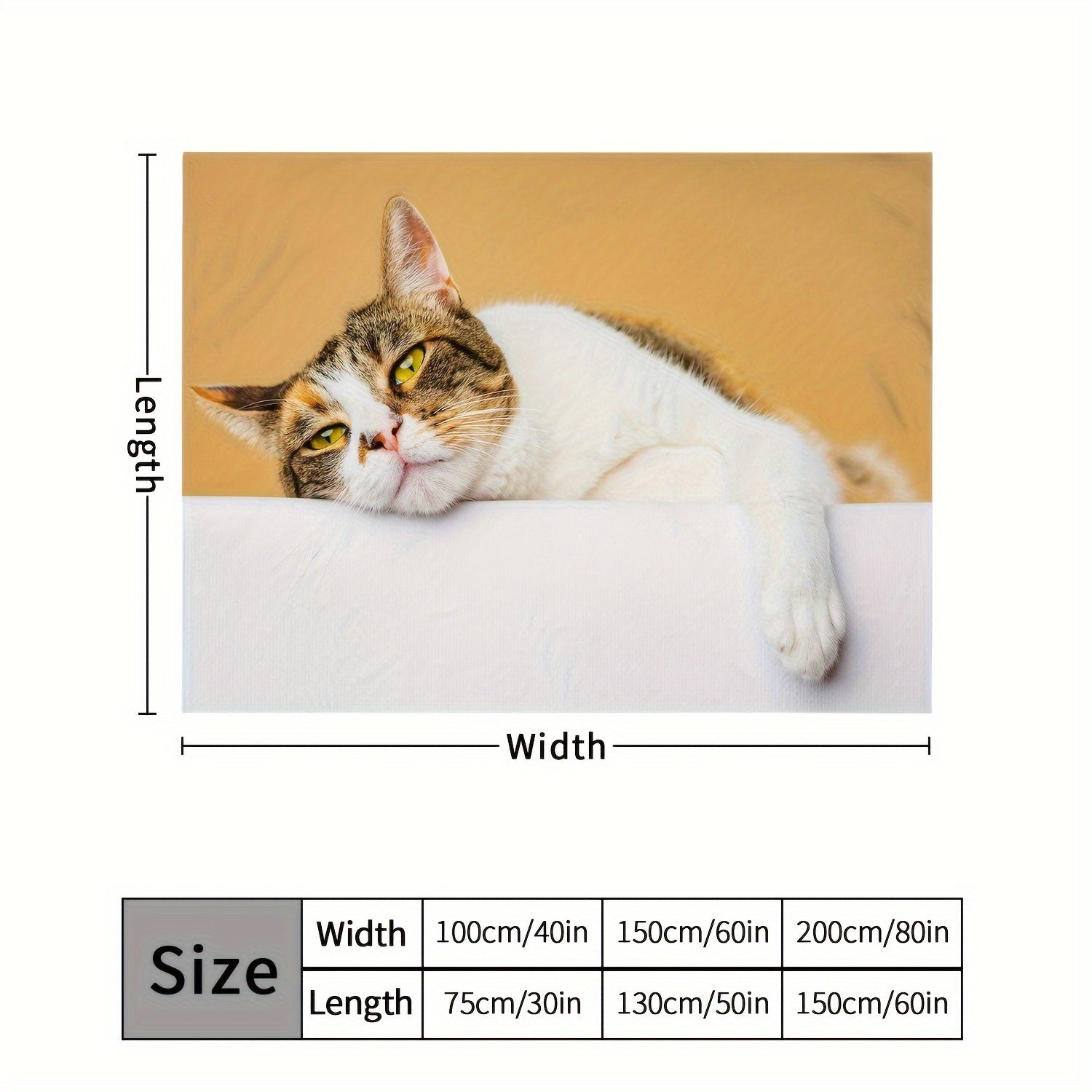 Kitten Flannel Blanket Soft Plush Fluffy Warm Cozy Blanket