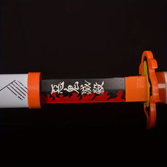 Anime Samurai Sword Weapon Prop Orange Halloween Cosplay Costume Party Play Deco
