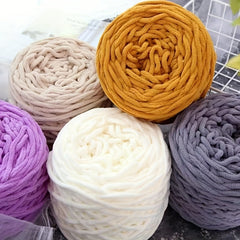 2balls Soft Hand Woven Thick Thread 165g Crochet Knitting Bundle