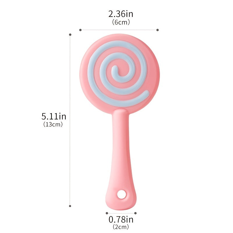 Baby Teether Lollipop Shape Silicone Toy With Storage Case