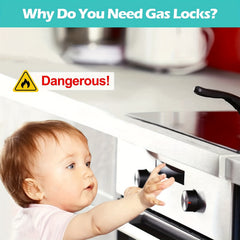 Gas Stove Baby Proof Knobs Lock No Tools Needed