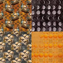 Halloween Themed Pattern Paper for DIY Projects