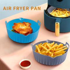 1pc Silicone Air Fryer Liner 18 01cmx5 Heat Resistant Reusable Air Fryer Liners