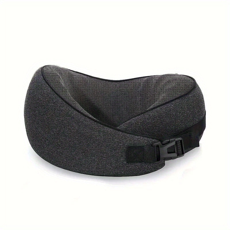 100% Memory Foam Travel Pillow Neck & Chin Support Adjustable Comfortable