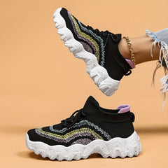Breathable Shockproof Sports Shoes Lightweight Non-slip Travel Shoes Women's