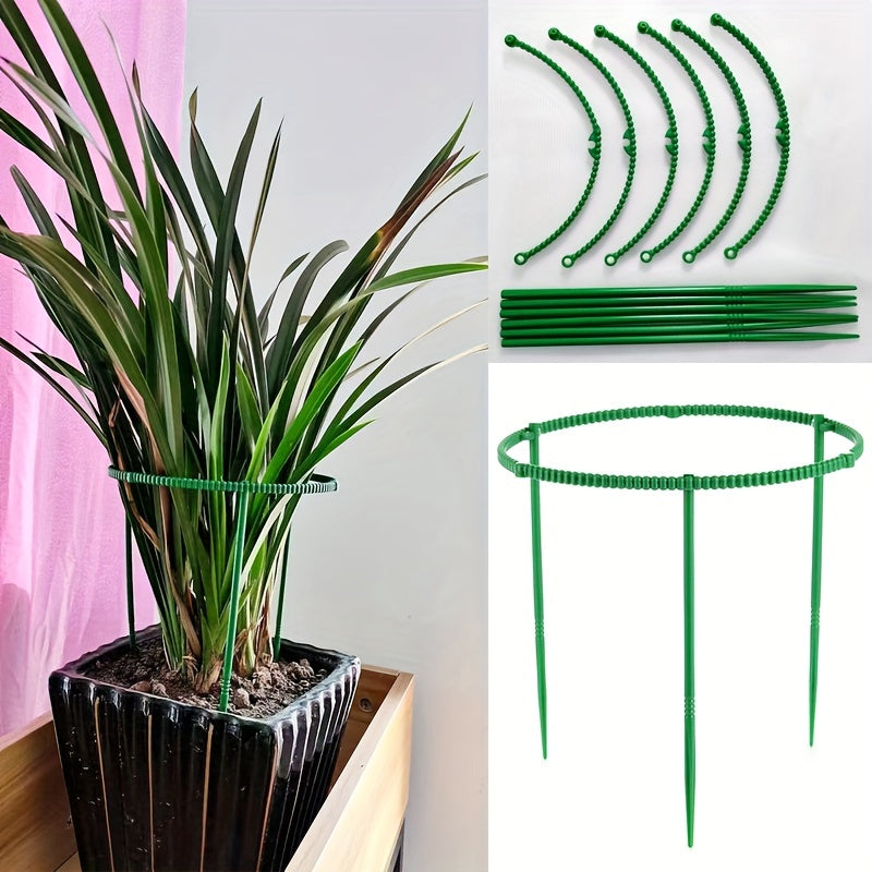 12pcs Garden Flower Support Circle Climbing Pergola Anti-Lodging Rod