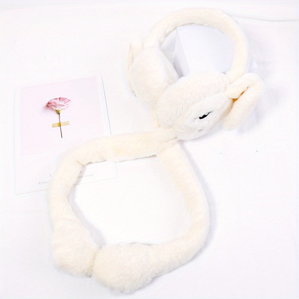 Rabbit Ears Plush Earmuffs for Women