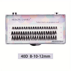 60pcs Cluster Lashes 20D 30D 40D 50D 8 12mm Mix D Curling DIY Individual Lashes