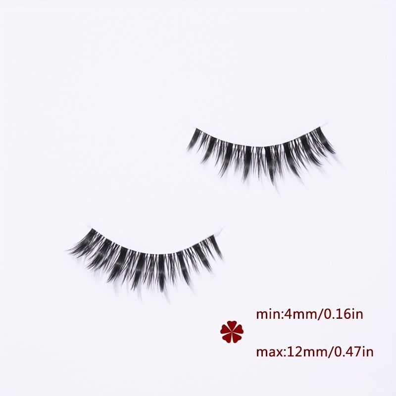 5 Pairs Spiky Manga Lash Crisscross Style False Eyelashes