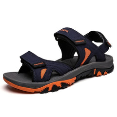 Men's Non Slip Hook And Loop Sandals Durable Quick Dry Closed Toe Beach Shoes