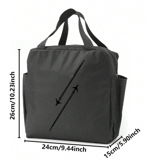 Airplane Insulated Lunch Bag Leakproof Aluminum Foil Lining