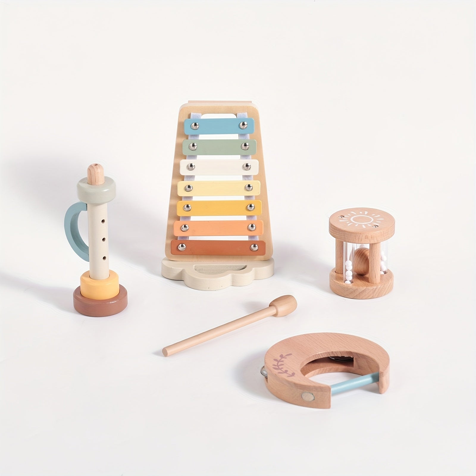 Educational Music Cloud Piano Toy Moon Shaped Drum