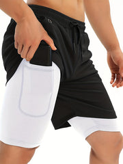 Men's Gym Running Shorts Athletic Workout Clothes Quick Dry Shorts