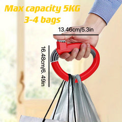 Reusable Plastic Shopping Handle Self Locking Carrier