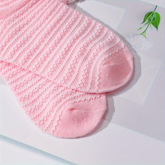 6 Pairs Lace Trim Fishnet Socks for Women