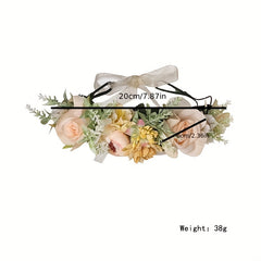 Flower Garland Hair Hoop Rose Flower Hawaii Headdress