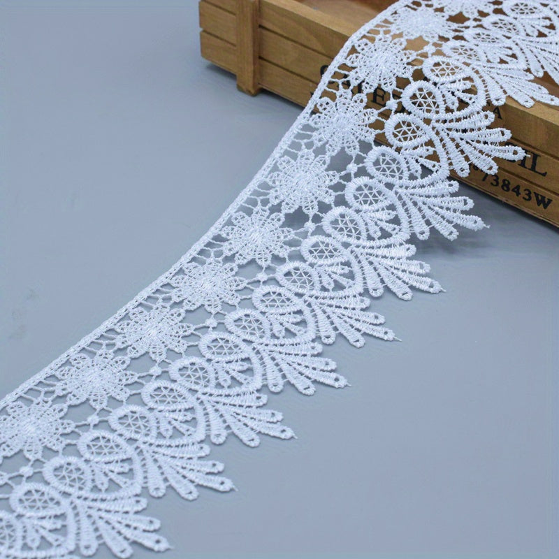Wide Crochet Lace Ribbon for DIY Embroidery & Decoration