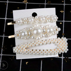 Elegant Pearl Barrette Hair Clip for Women