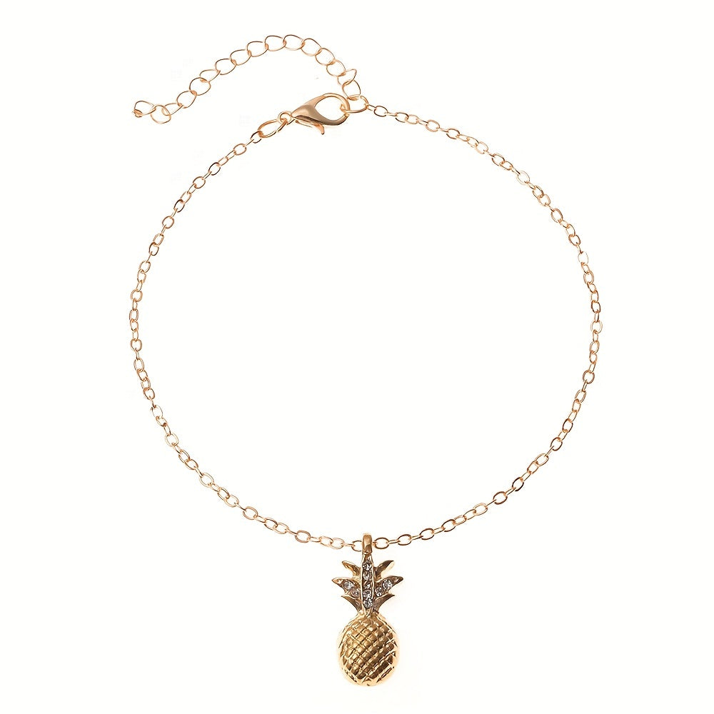 Vintage Star Pineapple Beads Anklet
