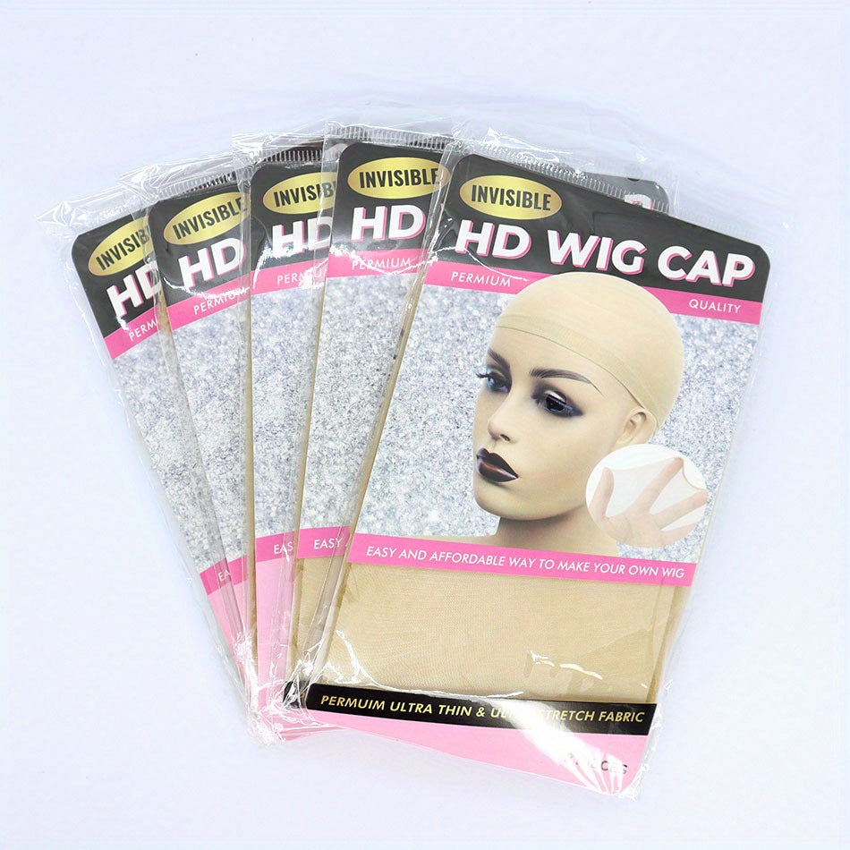 10 Pcs Transparent Wig Caps for Lace Front Wig - Stocking Caps for Wigs