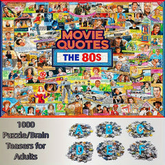 1000pcs 80s Classic Film Puzzle Family Fun Educational Puzzle