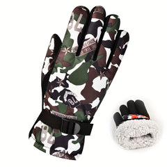 Warm Waterproof Winter Gloves for Outdoor Activities