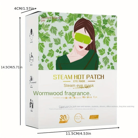 5pcs Mugwort Steam Eye Mask Hot Compress Eye Mask for Fatigue Relief