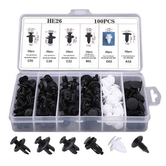 100pcs Car Body Push Retainer Pin Rivet Bumper Door Trim Fastener Clips