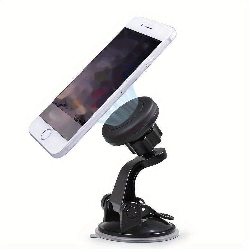 Universal Car Mount Suction Cup Phone Bracket 360 Rotation Magnetic Navigation