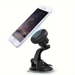 Universal Car Mount Suction Cup Phone Bracket 360 Rotation Magnetic Navigation