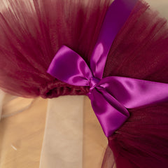 Purple Baby Ballet Tutu Skirt and Headband Set for 0-3 Years