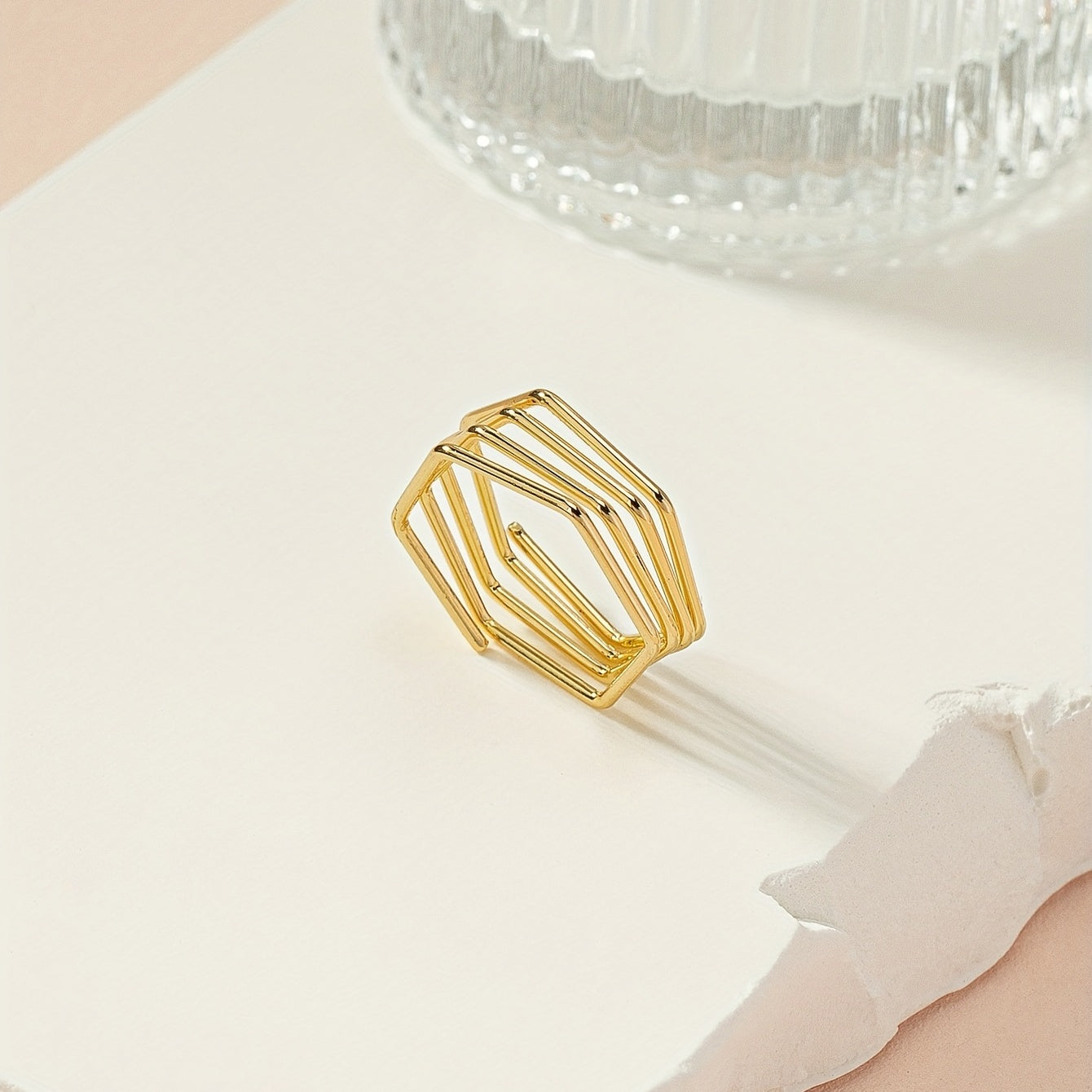 Golden Wrap Ring Hip Hop Style Layers Special Daily Decor