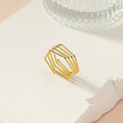 Golden Wrap Ring Hip Hop Style Layers Special Daily Decor