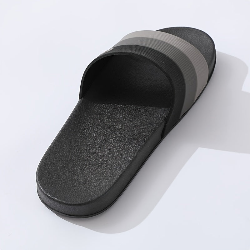 Striped Non Slip Quick drying Slippers Soft Sole Men Women Comfort Slide