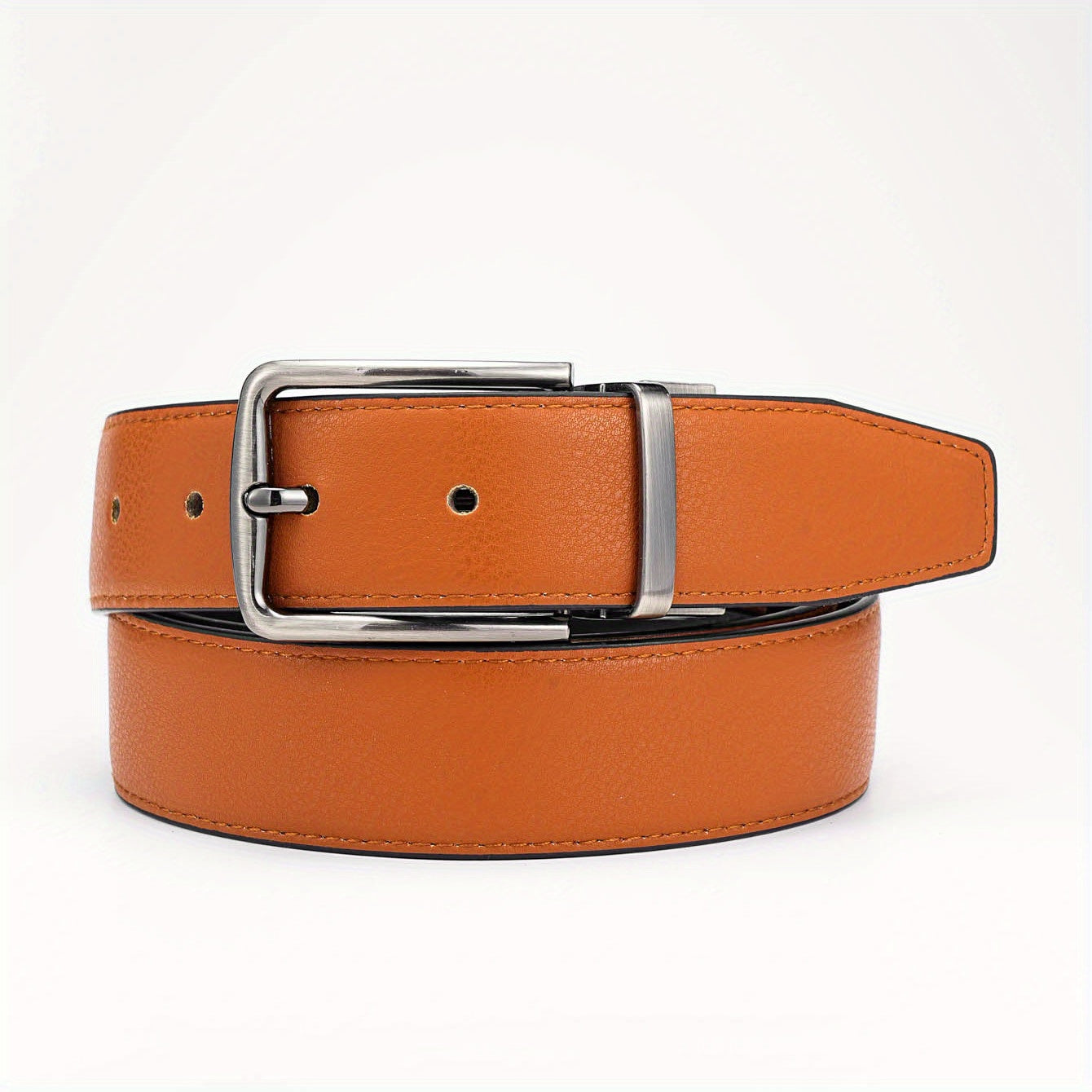 Alloy Buckle PU Leather Belt Accessory for Men