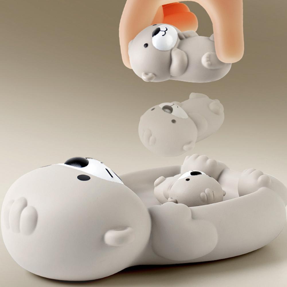 Floating Animal Bath Toys Set Rubber Educational Swimming Pool Playset