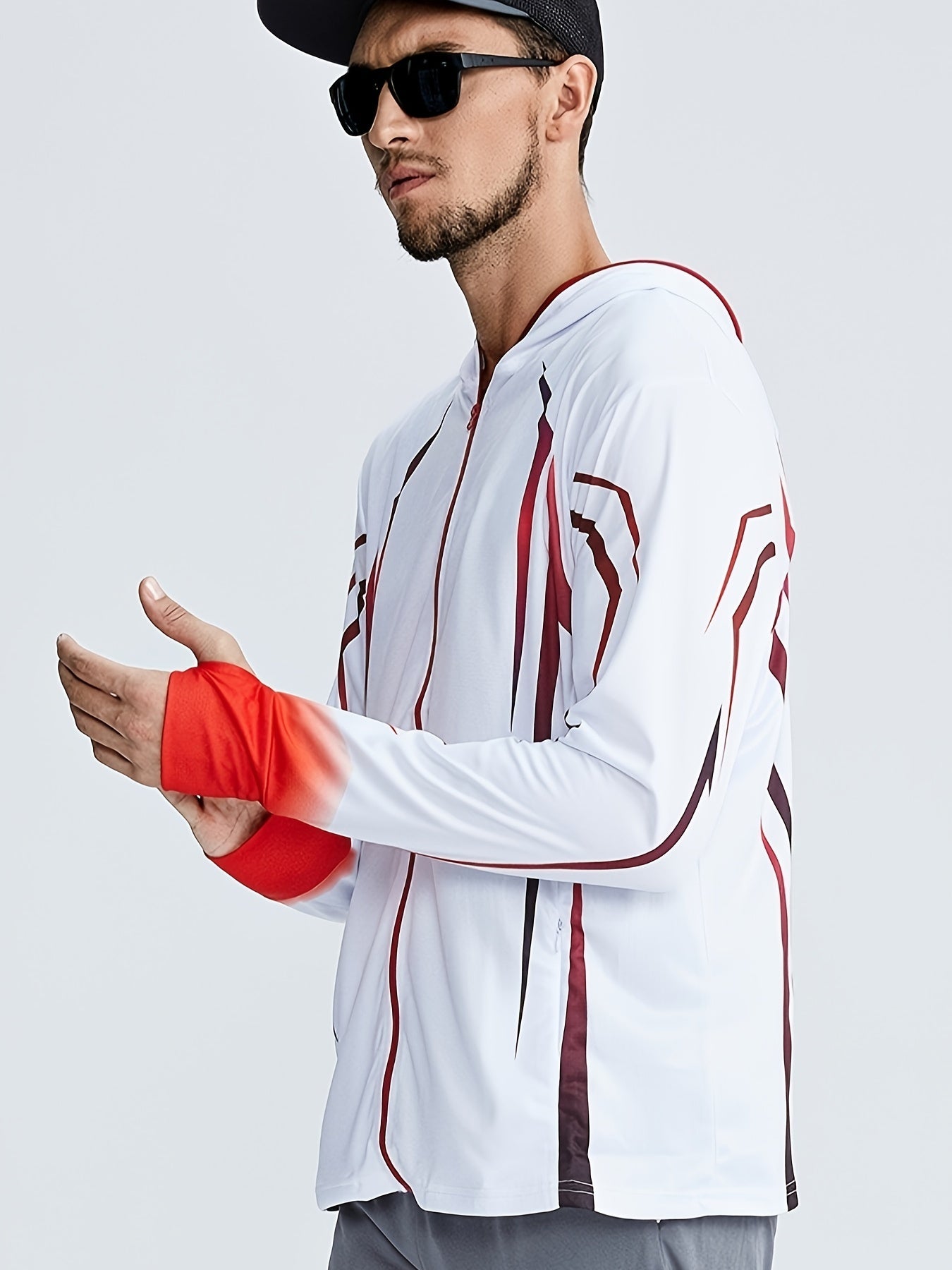 Men's Outdoor Hooded Jacket Quick Dry Gym Sports Coat